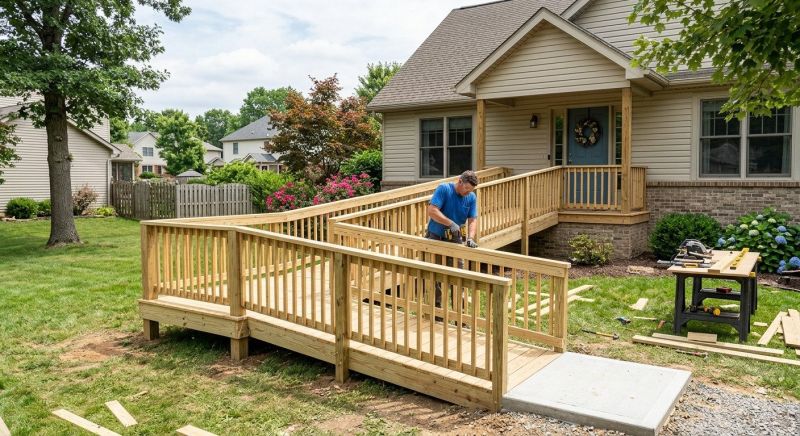 Porch Ramp Construction in Kansas City, KS